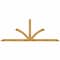 Ekena Millwork Richland Rough Sawn Timber Gable Bracket, Western Red Cedar, 108"W x 40"H x 2"D x 4"F, 9/12 Pitch GBW108X40X0204RIC00RWR - alternate 1